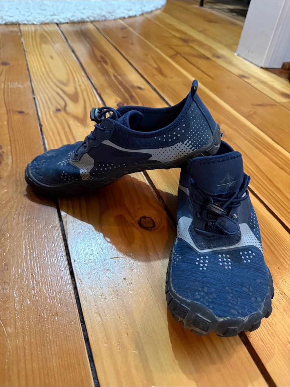 Navy Blue Minimalist Water Shoes